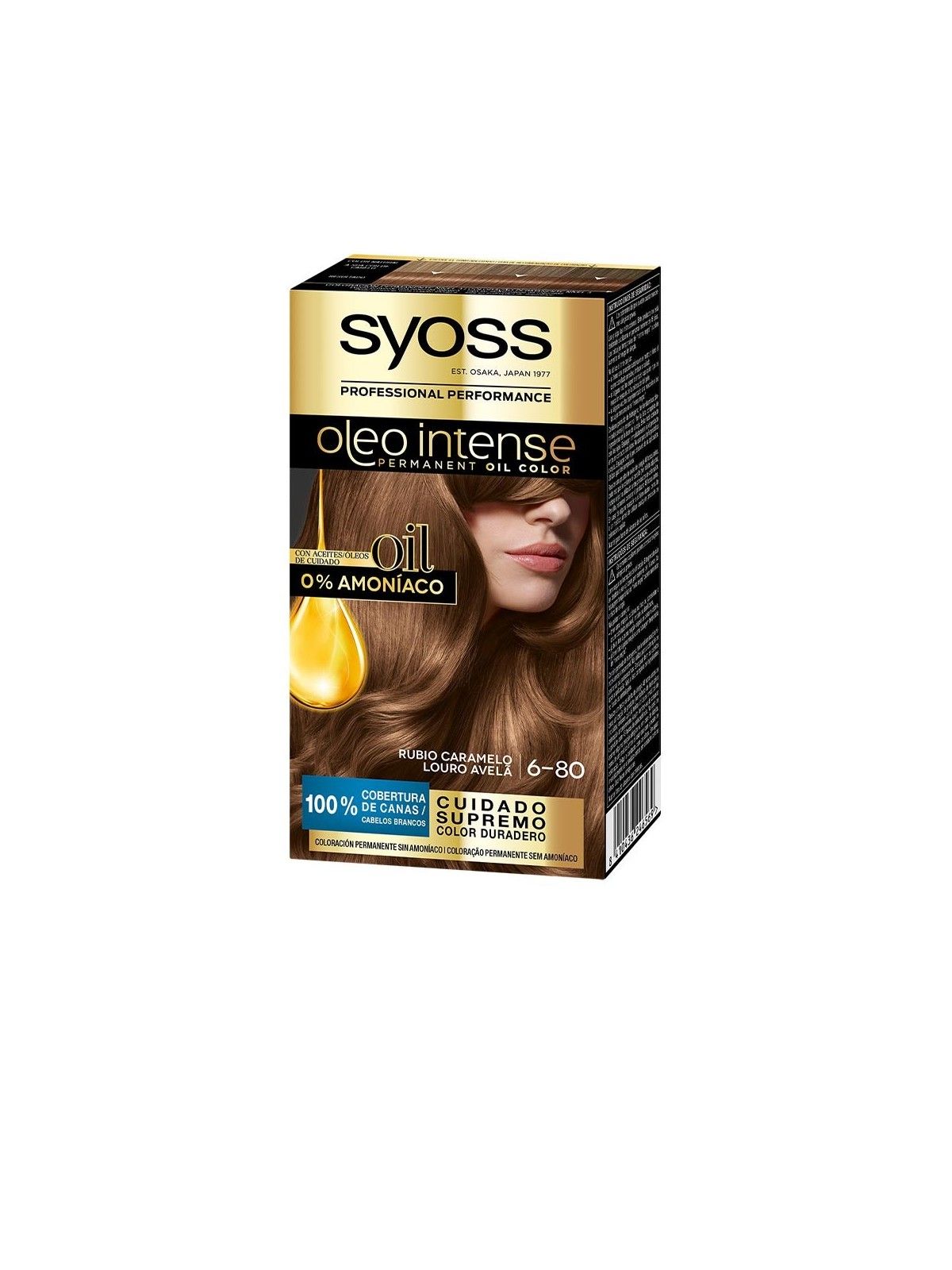 Syoss OLEO INTENSE colore capelli senza ammoniaca 6.80-biondo caramello 5 pz donna