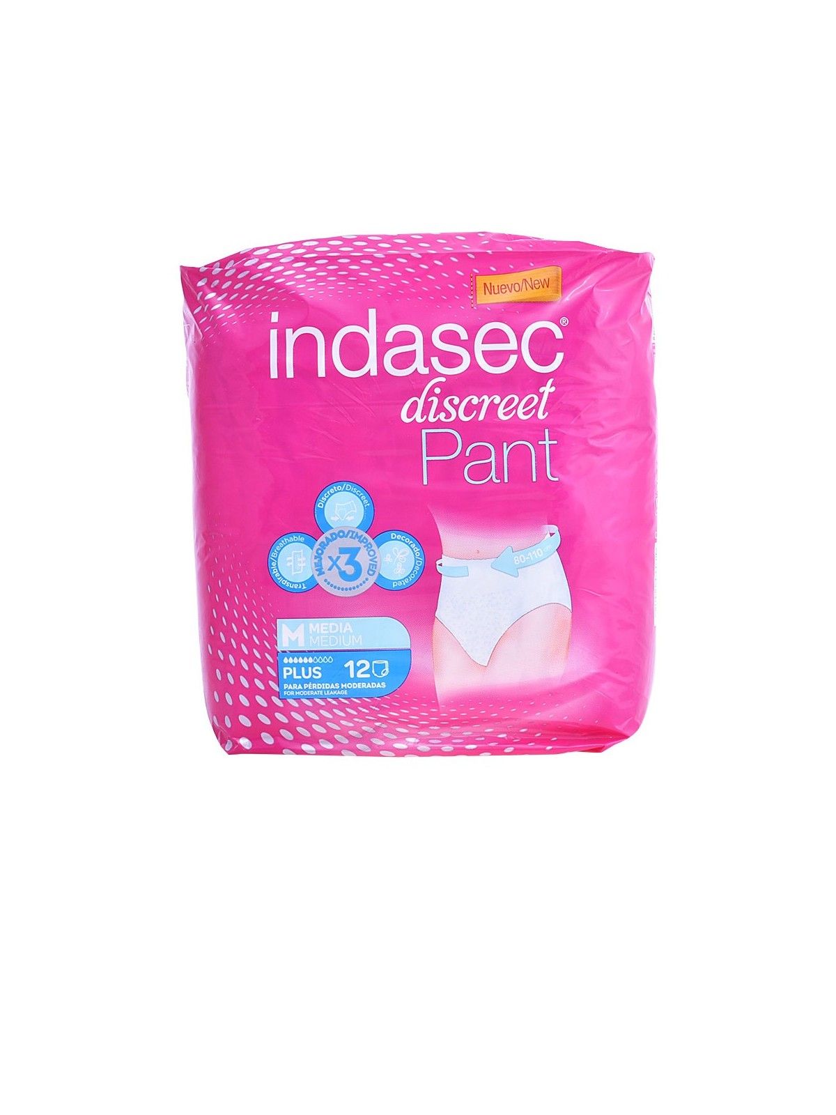 Indasec PANT PLUS taglia media 12 unit donna