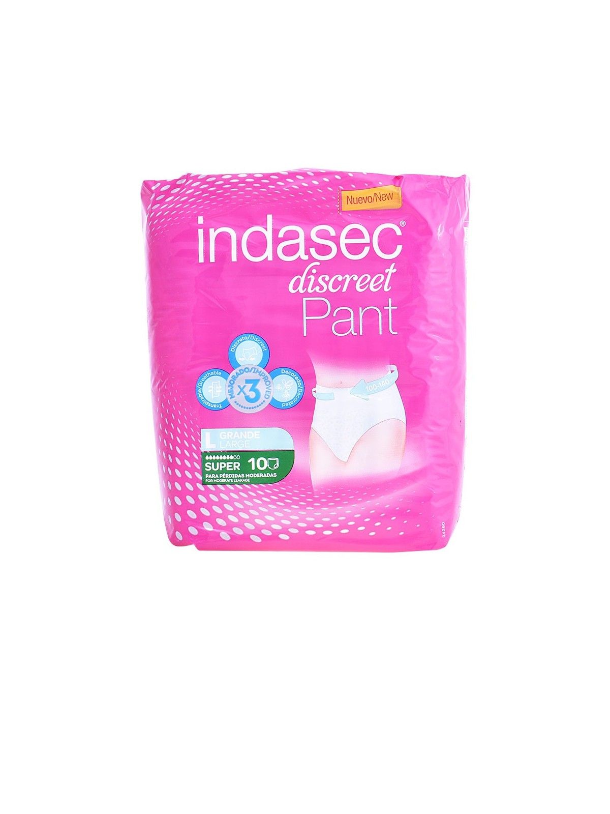 Indasec PANT SUPER taglia grande 10 unit donna