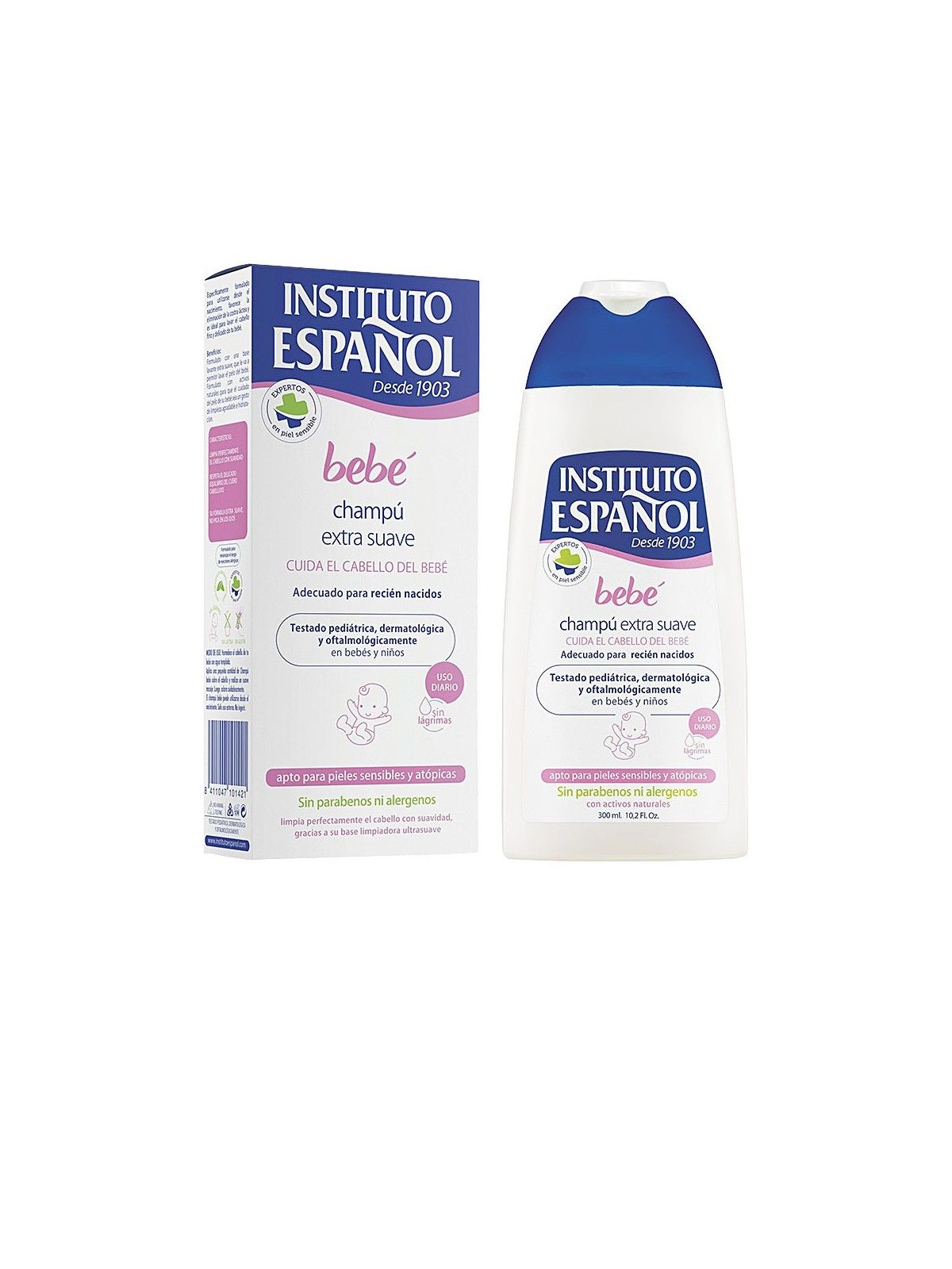 Instituto Espaol Beb Shampoo Delicato per Neonati Pelle Sensibile Senza Allergeni 300ml Donna