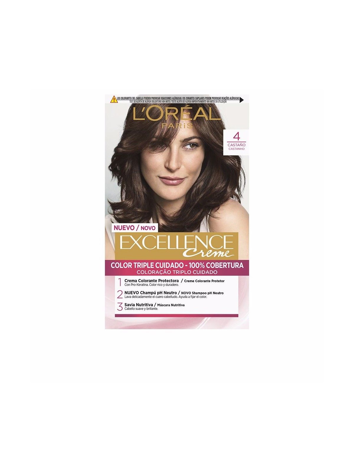 L'Oreal Paris EXCELLENCE Crema tinta 4 castagno 192 ml Unisex