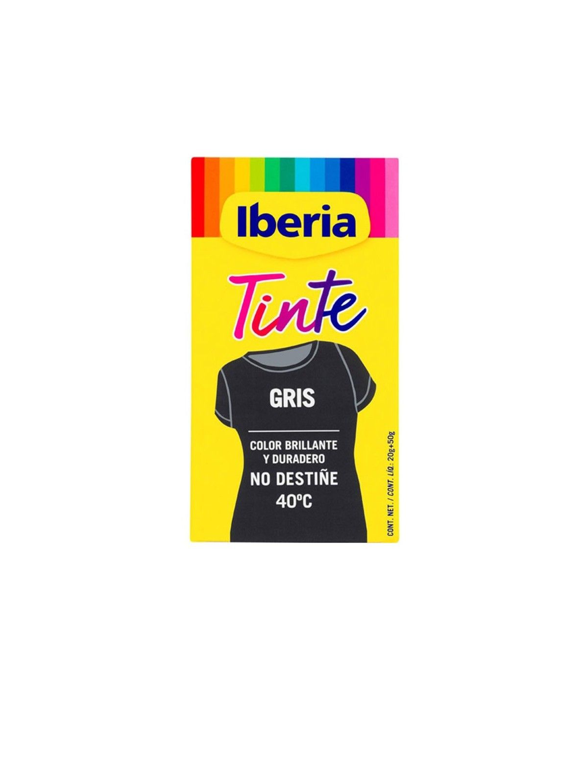 IBERIA Tinta per Abiti Non Sbiadisce 40 Grigio 70g unisex