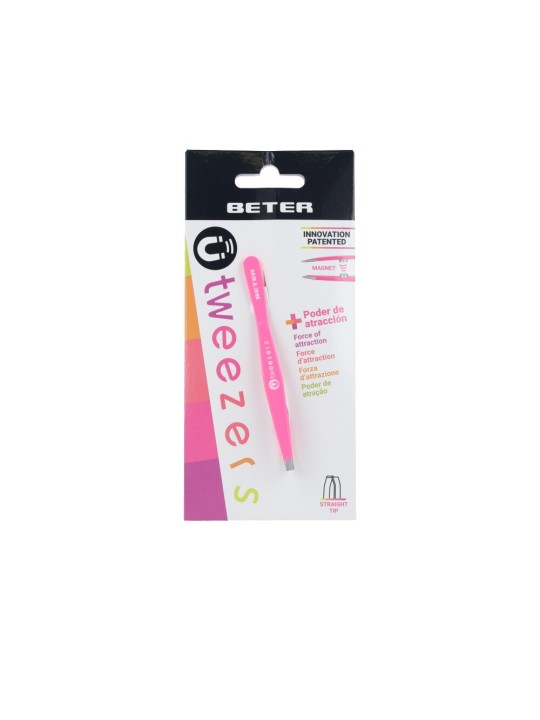 Beter PINZA per depilazione magnetica con punta dritta fucsia 1 unit unisex