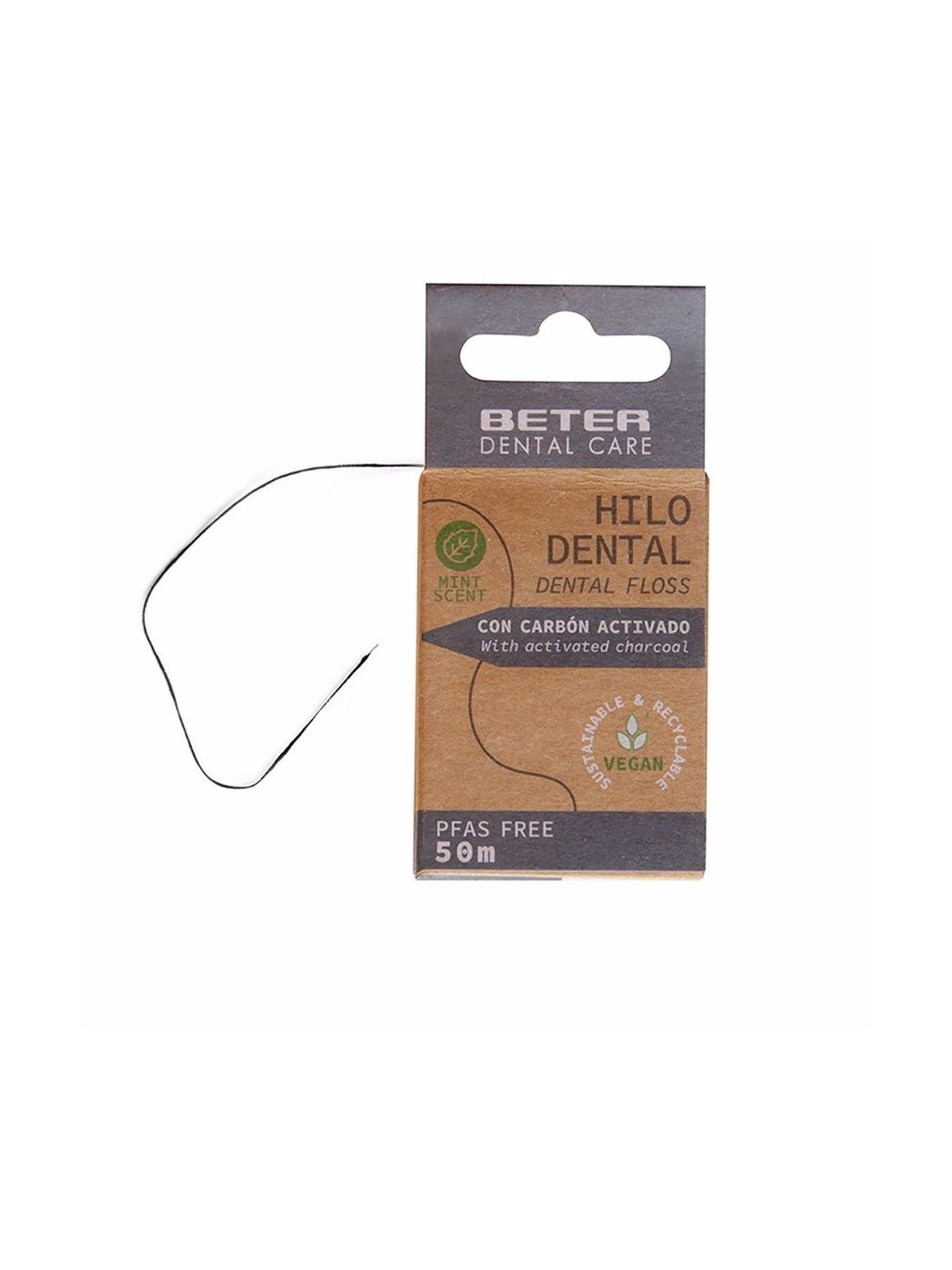 Filo Dentale Carbone Attivo 50m Unisex