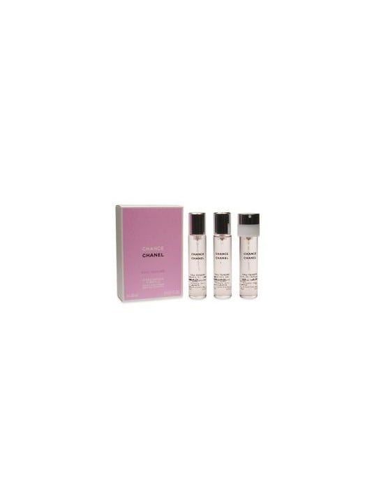 Chanel Chance Eau Tendre Giftset donna 60ml 3x eau de toilette Spray Refill 20Ml - Twist and Spray