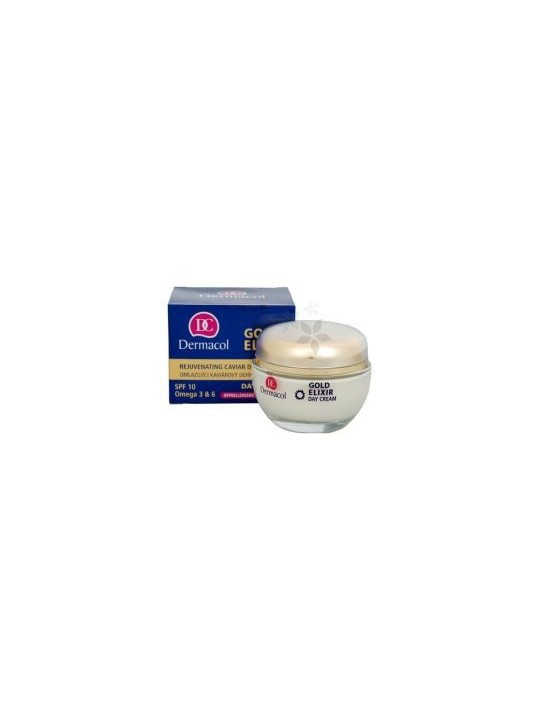 Crema da giorno ringiovanente al caviale Dermacol Gold Elixir