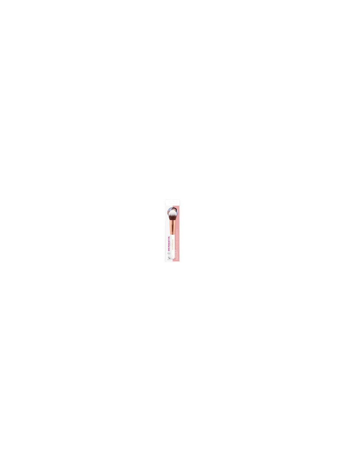 Dermacol Rose Gold D53 Brush Pennello cosmetico per cipria e contorni con custodia donna