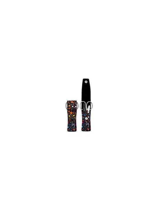DuKaS PL 872 Set Manicure da Viaggio 3 pezzi nero colorato