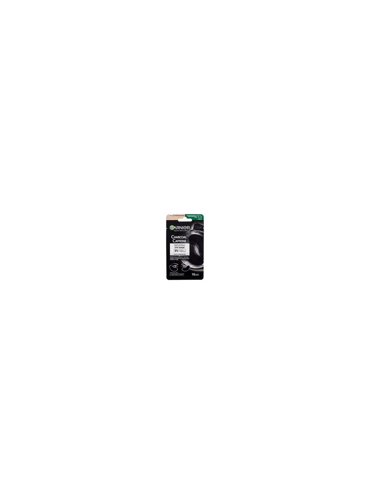 GARNIER Skin Naturals Maschera per gli occhi che depura la caffeina al carbone donna 50g