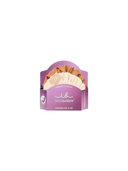 Fascia per capelli Invisibobble Sprunchie Slim Premium Creme de Caramel