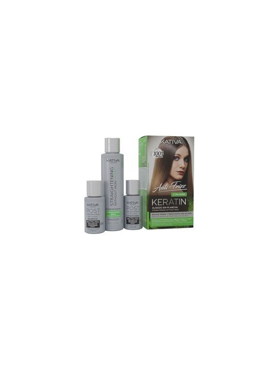 Kativa KERATIN ANTIFRIZZ lisciatura senza piastra extra lucido 30 giorni unisex