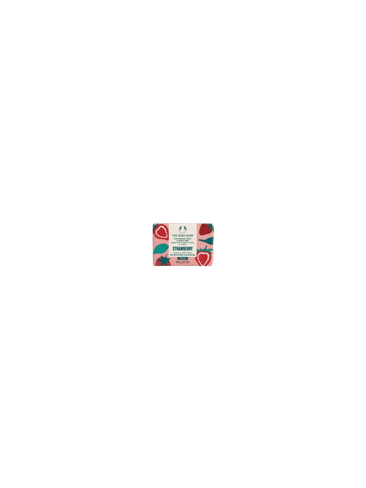 Barretta detergente viso e corpo fragola 100g: Sapone solido donna