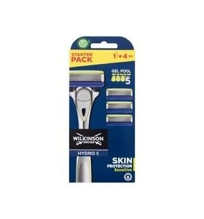Rasoio Wilkinson Sword Hydro 5 Skin Protection Sensitive, testina di ricambio 3 pz uomo