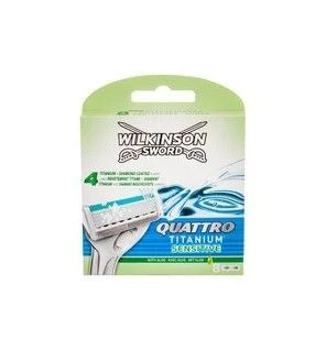 Wilkinson Sword Quattro Titanium Sensitive 8 pcs Spare Head