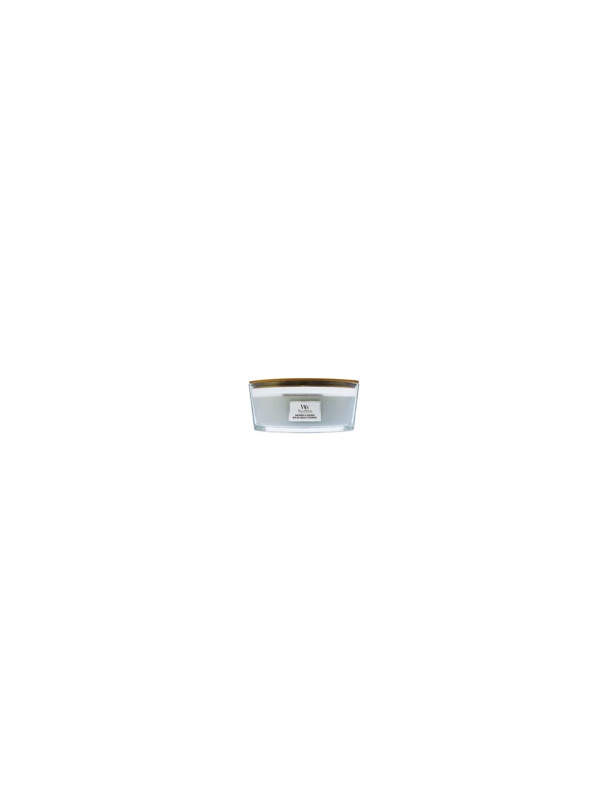 WoodWick Sagewood e Seagrass Barca legno di salvia e erba