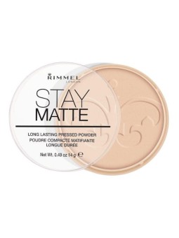 Rimmel Stay Matte Cipria Compatta 14 g 003 Peach Glow donna