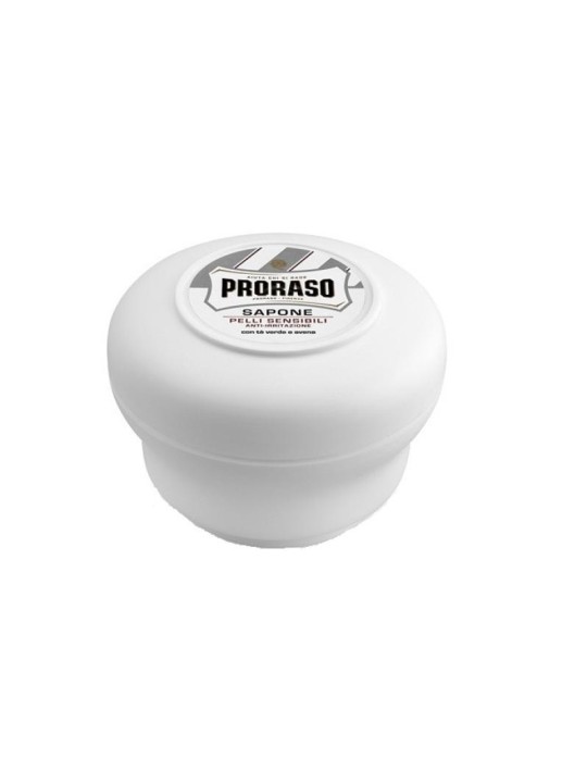 Sapone da barba Proraso White per pelli sensibili al t verde uomo 150ml