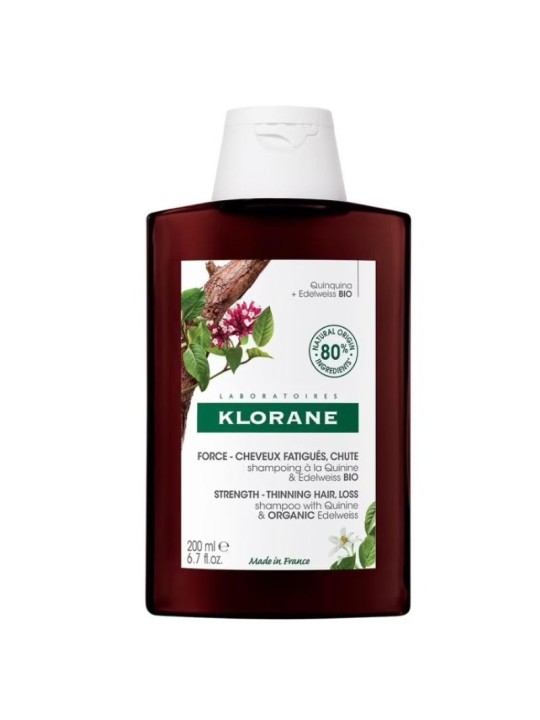 Klorane SHAMPOO QUININA E EDELWEISS BIO anticaduta capelli 200ml