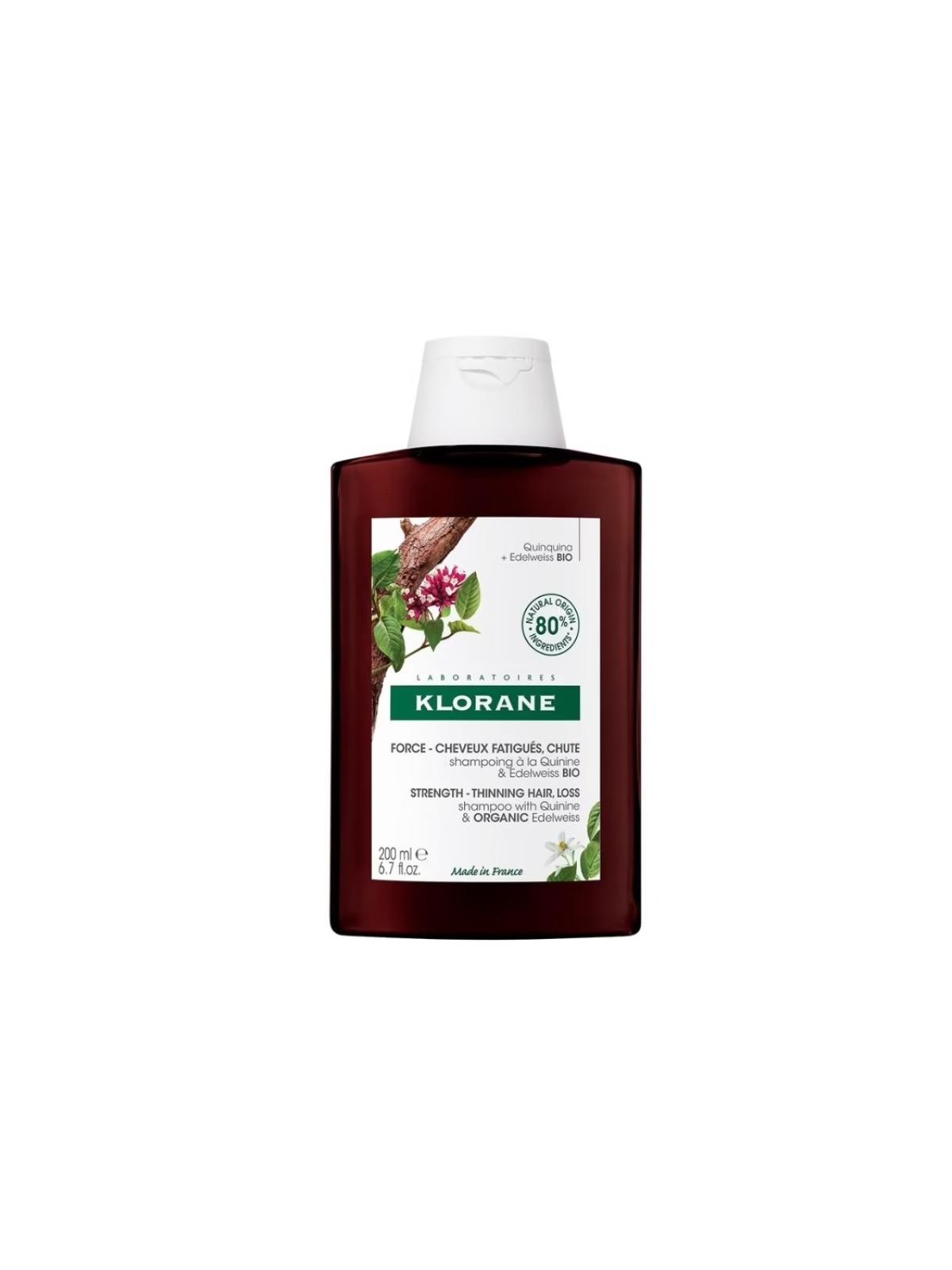 Klorane SHAMPOO QUININA E EDELWEISS BIO anticaduta capelli 200ml