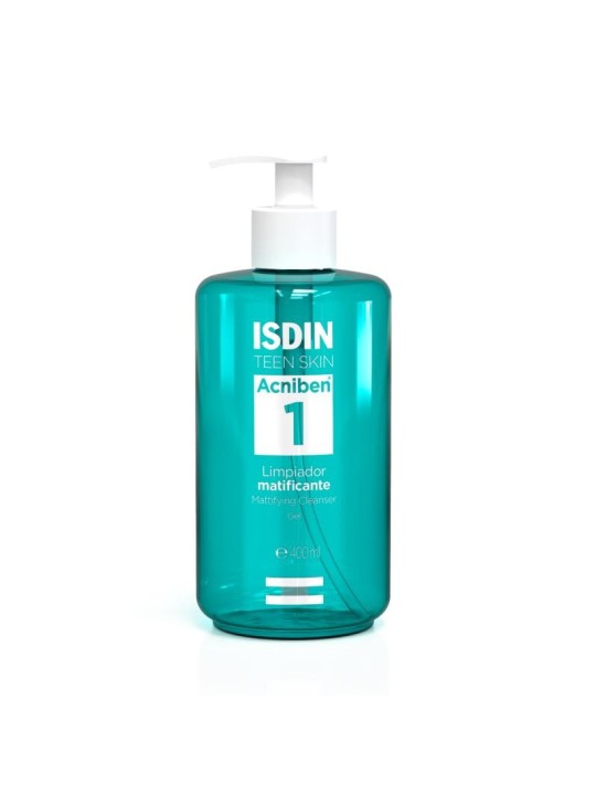 ISDIN Acniben Mattifying Cleanser Gel Gel detergente profondo con acido salicilico donna 400ml