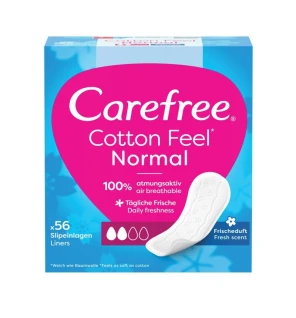 Carefree Cotone Protegeslip Profumo Fresco Pacco 56un Unisex