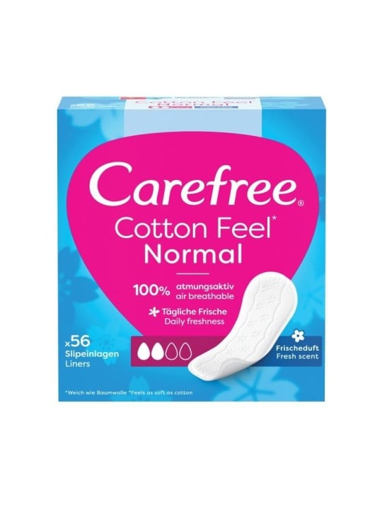 Carefree Cotone Protegeslip Profumo Fresco Pacco 56un Unisex