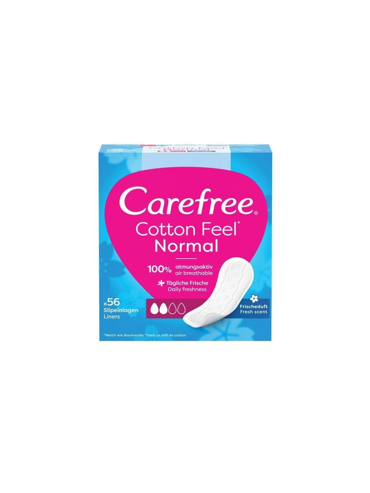 Carefree Cotone Protegeslip Profumo Fresco Pacco 56un Unisex