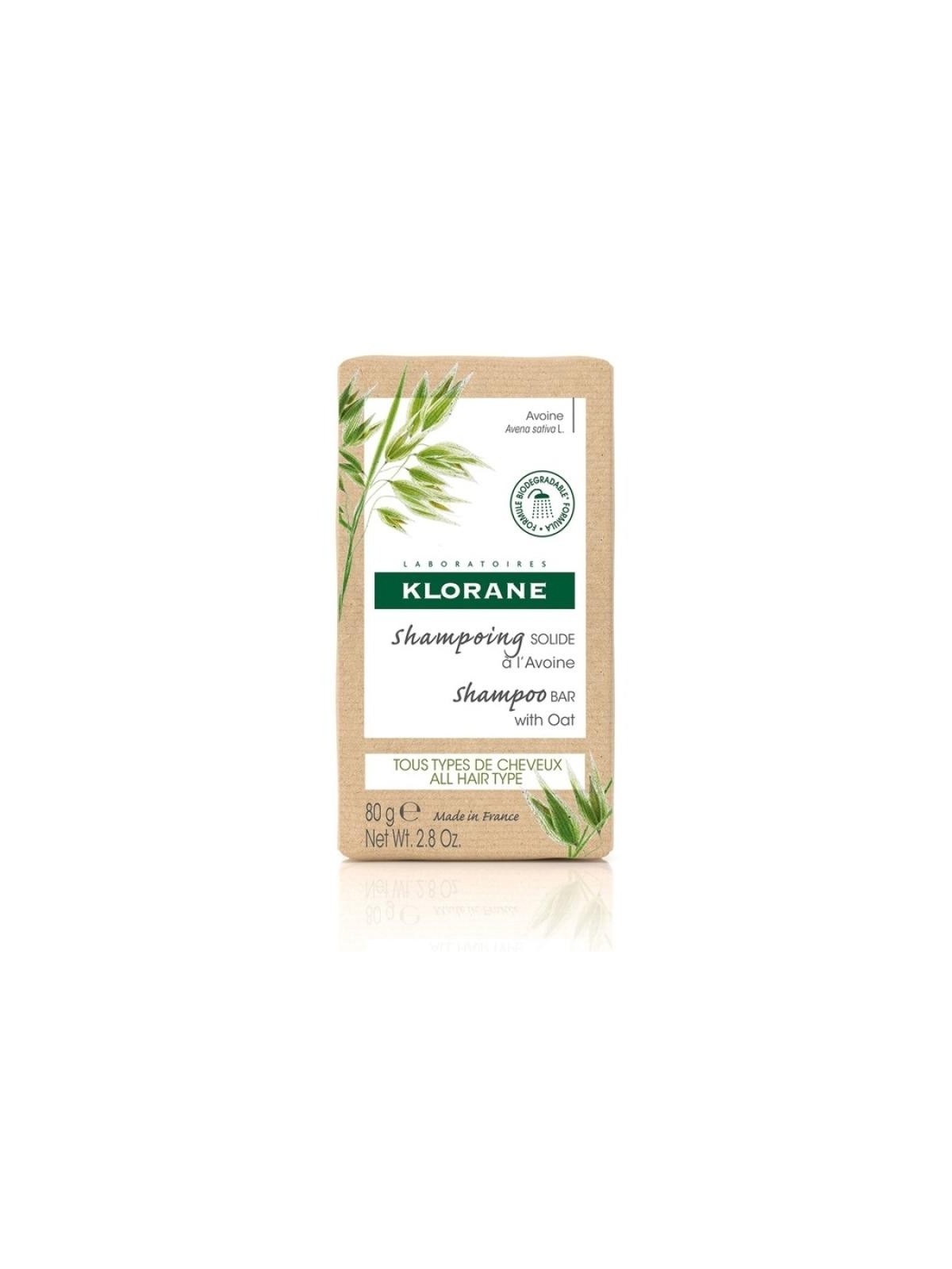 Klorane Shampoo Bar - Oat 80g All Hair Types