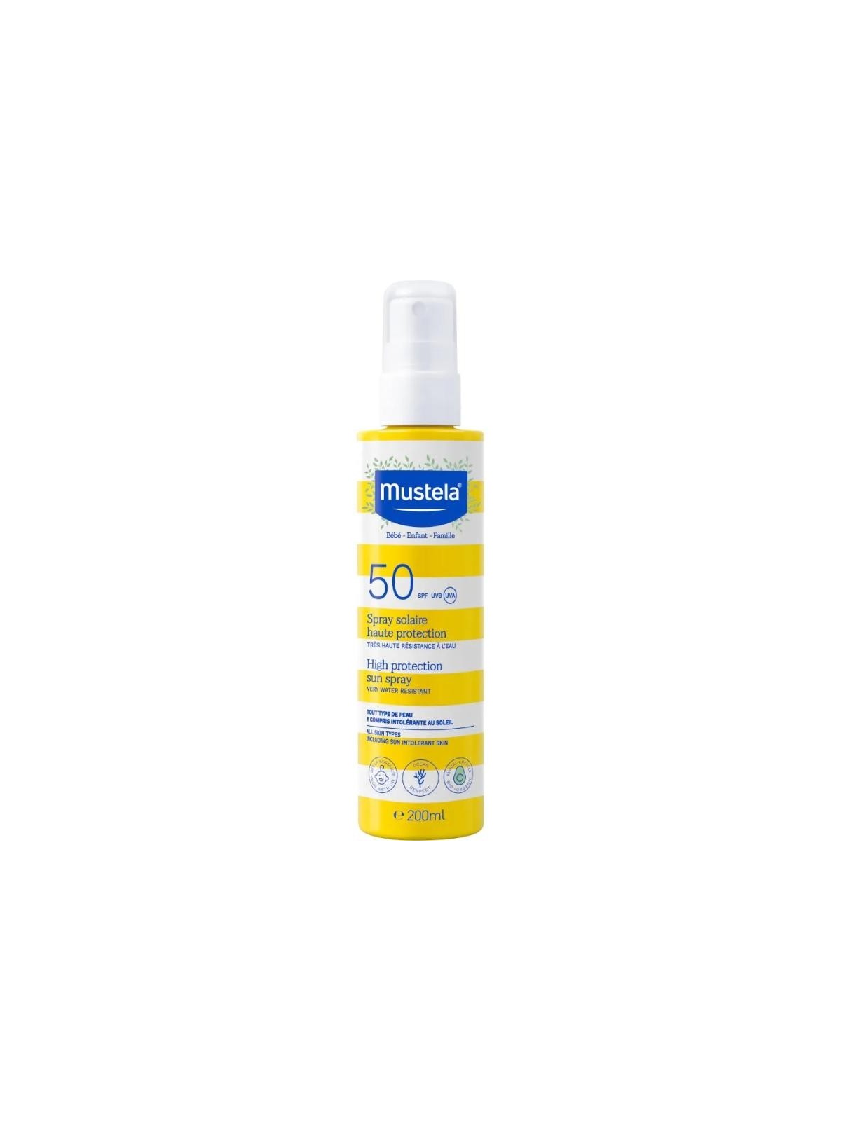 Mustela BAMBINO SOLE spray solare alta protezione SPF50 200ml unisex