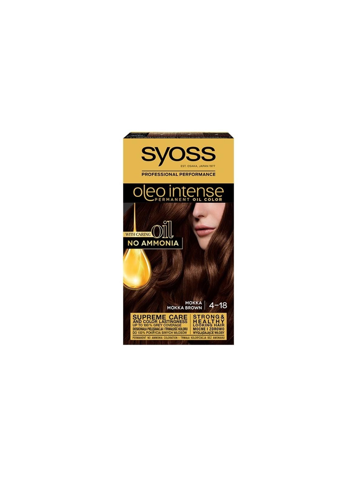 Syoss Oleo Intense Colore Permanente 50ml 4-18 Mocha Brown