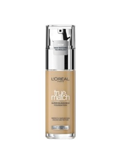 LOrï¿½ï¿½al True Match Fondotinta Super sfumabile Consolidante e perfezionatore del trucco 30 ml donna 6N Honey