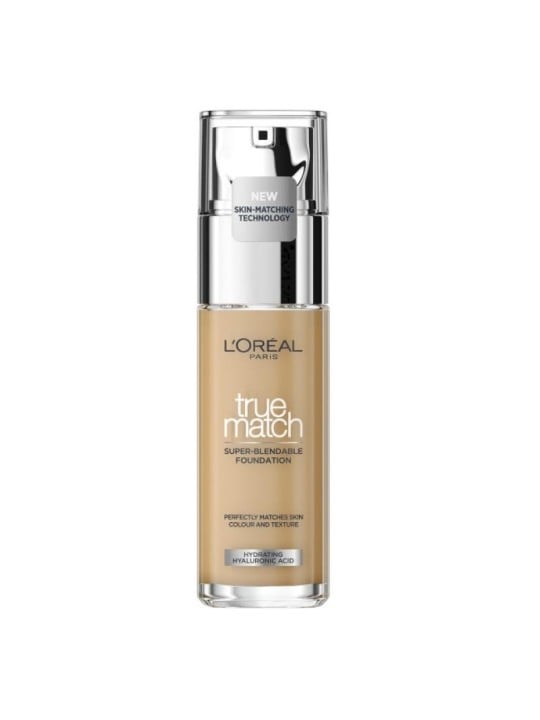 LOrï¿½ï¿½al True Match Fondotinta Super sfumabile Consolidante e perfezionatore del trucco 30 ml donna 6N Honey