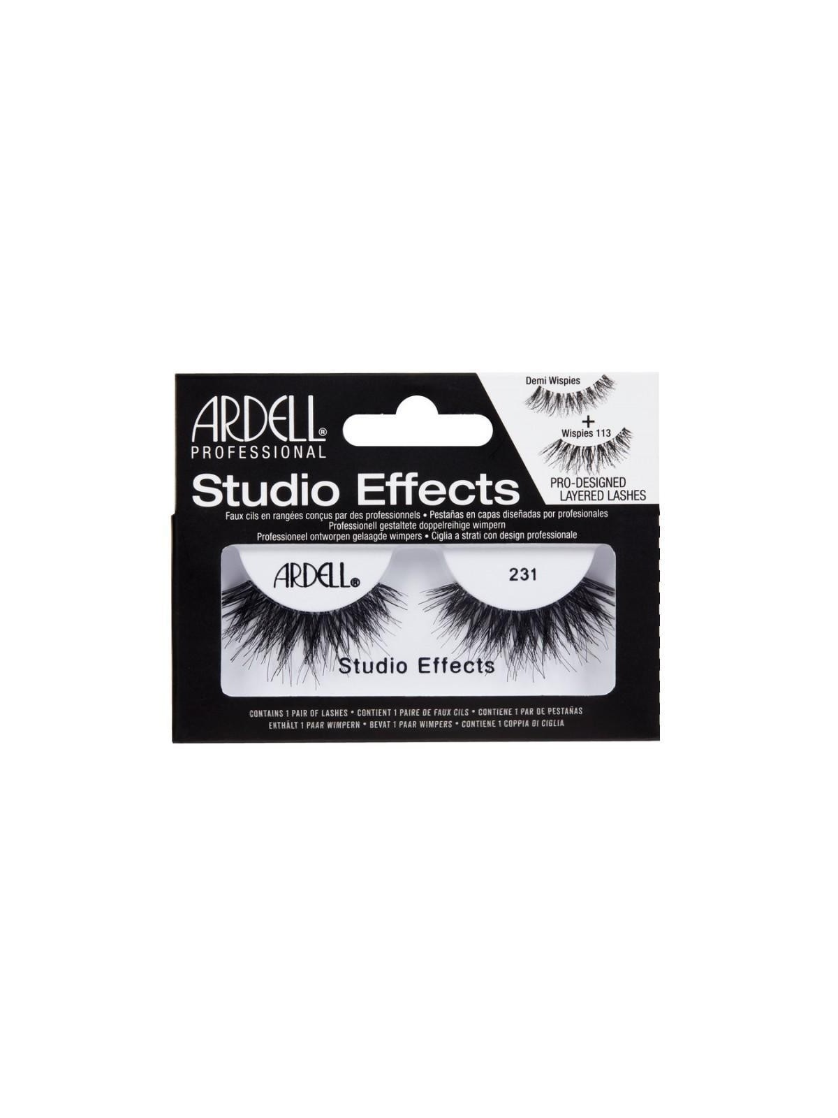 Ciglia finte Ardell Effetti Studio 231 Wispies donna Nero