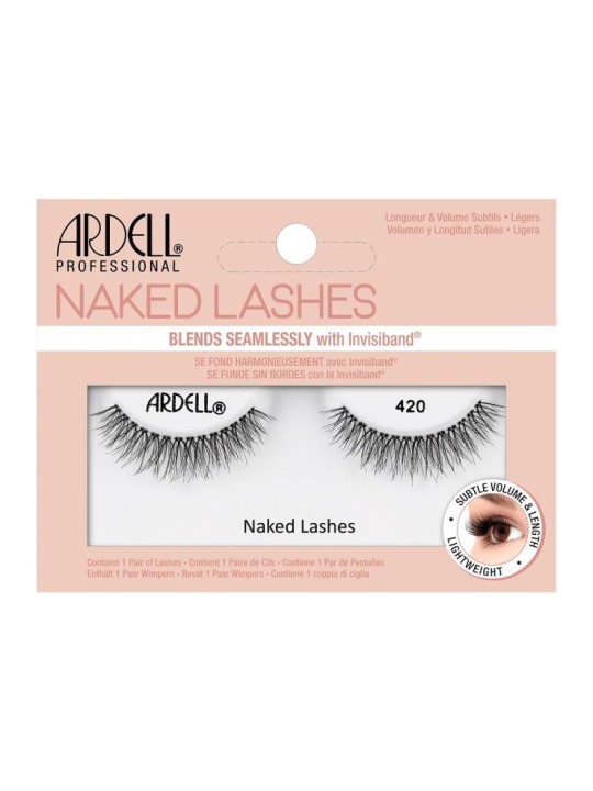 Ardell Naked Lashes 420 Ciglia finte per un look naturale Nero donna 1 unit