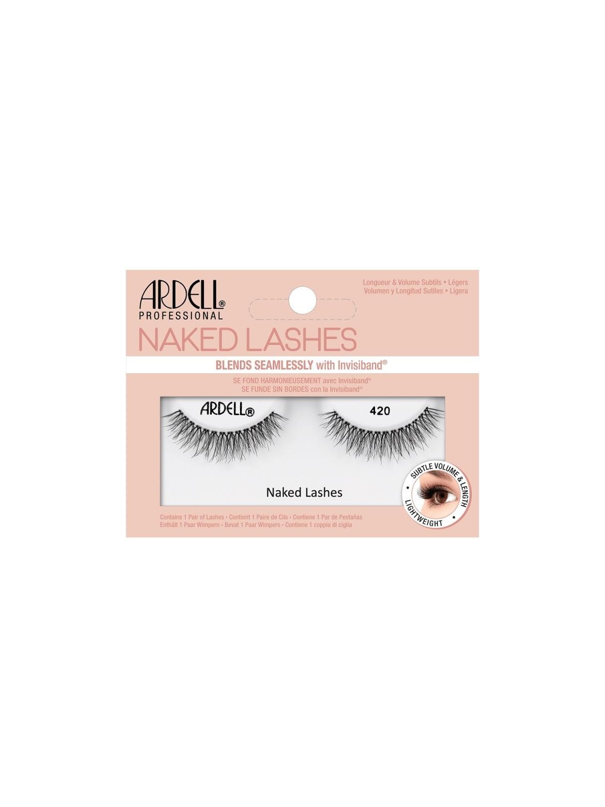 Ardell Naked Lashes 420 Ciglia finte per un look naturale Nero donna 1 unit