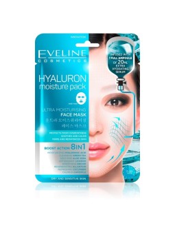Maschera Viso Idratante con Acido Ialuronico 8 in 1