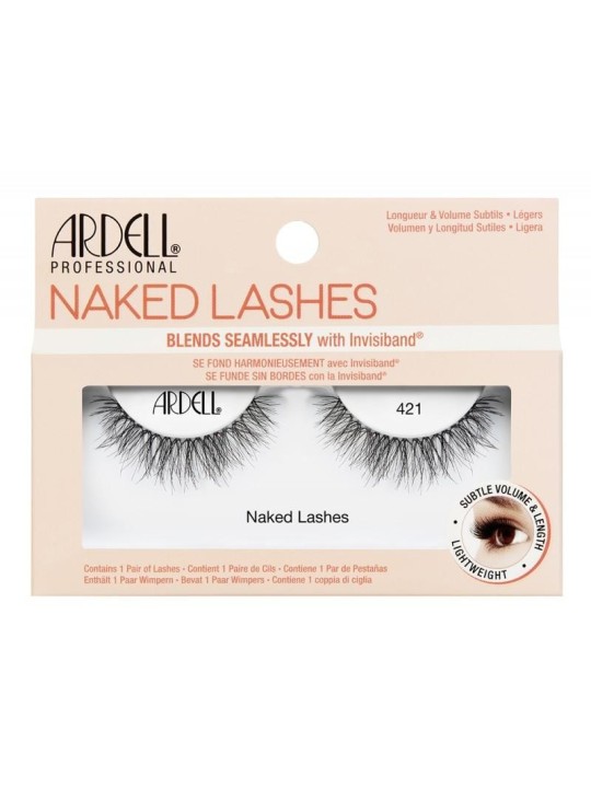 Ardell Ciglia nude 421 Ciglia finte donna 1 unit Black
