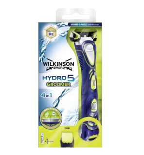 Wilkinson Sword Toelettatore Hydro 5 Rasoio a batteria 1 testina di ricambio uomo