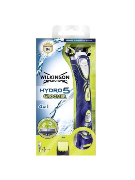 Wilkinson Sword Toelettatore Hydro 5 Rasoio a batteria 1 testina di ricambio uomo