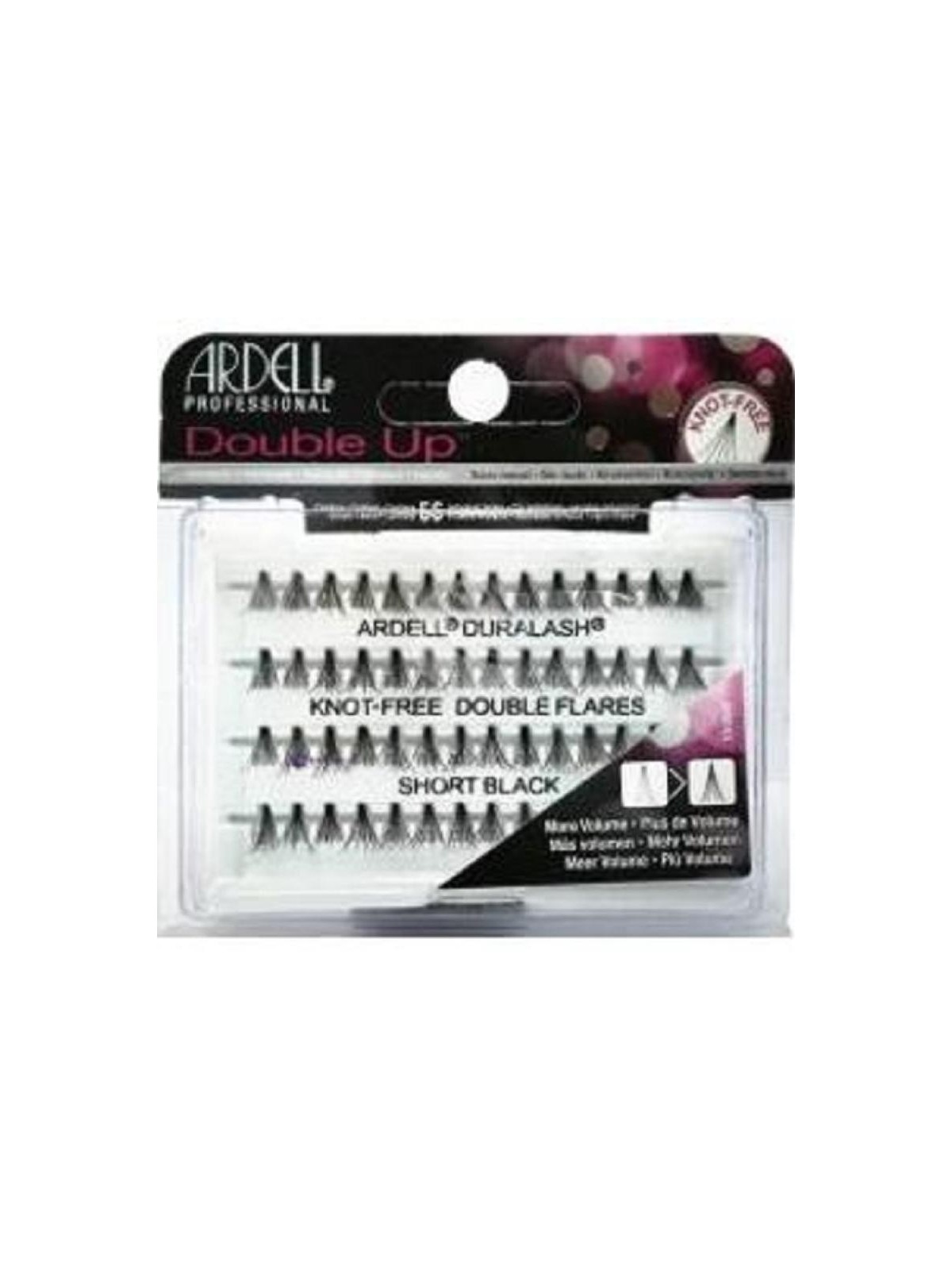 Ardell Double Up Nodini Trio Lash 32 pezzi Ciglia imbottite 3in1 Corte Nere donna