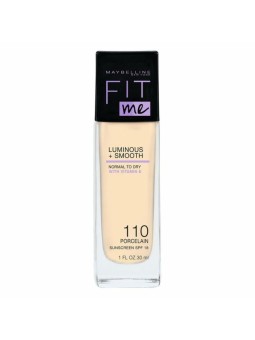Maybelline FIT me Makeup SPF 18 Trucco naturale 30 ml donna 110 Porcelain Light