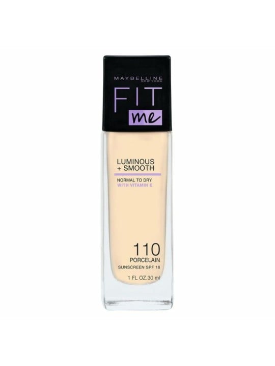 Maybelline FIT me Makeup SPF 18 Trucco naturale 30 ml donna 110 Porcelain Light