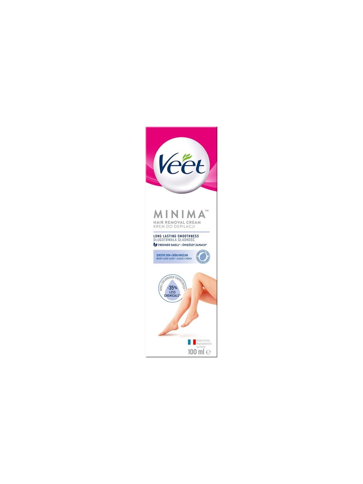 Veet Crema depilatoria per pelli sensibili donna 100ml