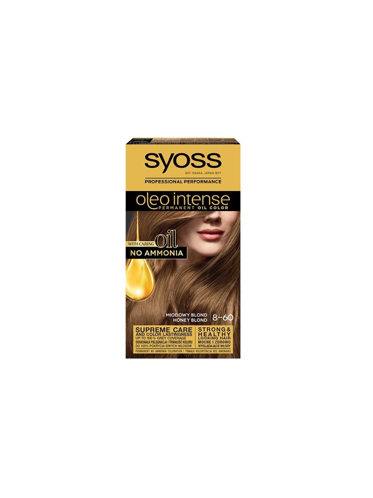 Syoss Oleo Intense Tinta Permanente per Capelli allOlio 50 ml 860 Biondo Miele donna