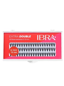 IBRA Ciuffi di ciglia artificiali Extra Double C 01012mm