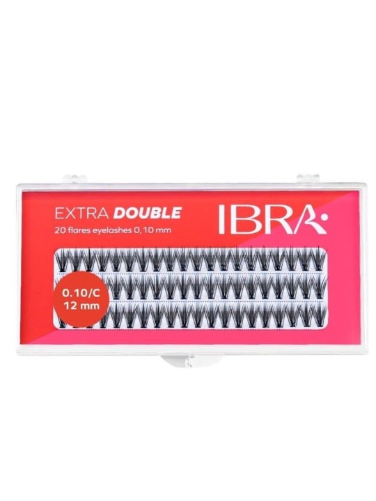 IBRA Ciuffi di ciglia artificiali Extra Double C 01012mm