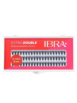 IBRA Cufts di ciglia artificiali Extra Double C 0108mm