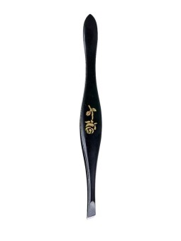 Pinzetta Linea Premium Nera con Rosa