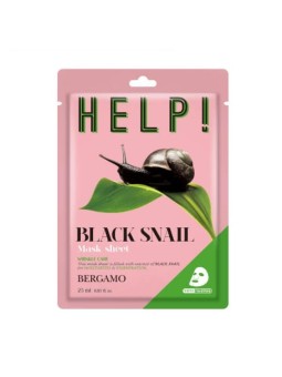 Help maschera viso Sheet Mask alla Bava di Lumaca Nera 25ml