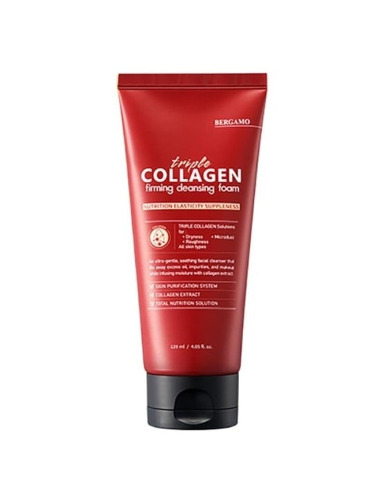 Schiuma viso detergente al triplo collagene BERGAMO 120ml